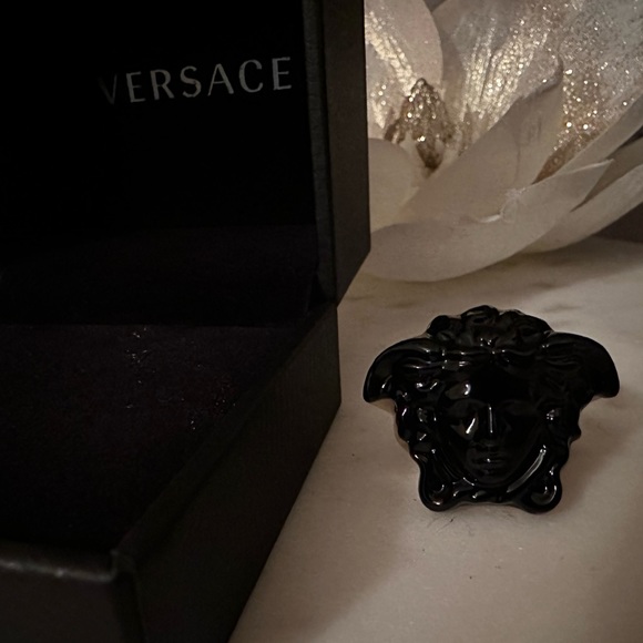 Versace enamel ring NEW (Authentic) - Picture 2 of 9